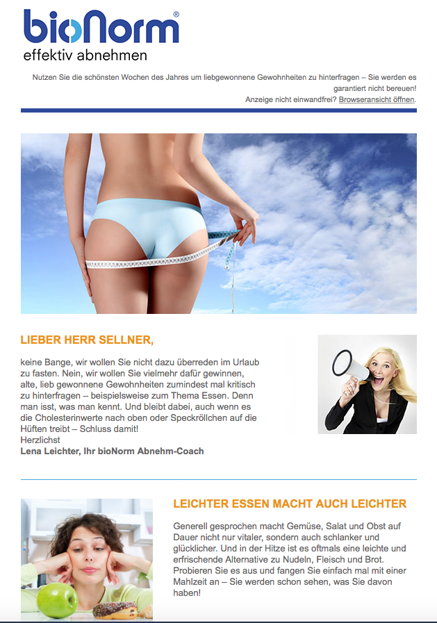Newsletter bionorm